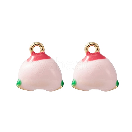 2Pcs Brass Enamel Charms KK-YW0001-91-1