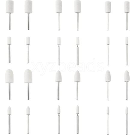60Pcs 12 Style Multifunctional Cone & Column Head Wool Felt Polishing Bits FIND-FH0005-20-1