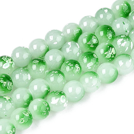 Baking Paint Glass Beads X1-DGLA-N015-10mm-09-1