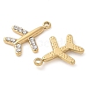 Ion Plating(IP) 304 Stainless Steel with Rhinestone Charms STAS-Q345-12G-2