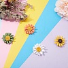 4Pcs 4 Colors Zinc Alloy Brooches JEWB-SZ0001-07-4