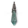 Natural Amazonite Pointed Big Pendants G-Q184-02J-AS-1