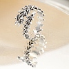 Alloy Spine Open Cuff Rings for Unisex PW-WG1D637-01-2