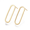 Brass Stud Earrings KK-T038-484B-1