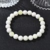 Natural Jade Round Beaded Stretch Bracelets GG-CBA12F1-02A-13-2