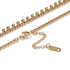 304 Stainless Steel Enamel Chain Necklaces NJEW-P302-03G-4