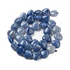 Dyed & Heated Natural Blue Aventurine Beads Strands G-B022-34C-4