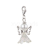 Wedding Season Angel Glass Pearl & Acrylic Pendant Decorations HJEW-JM01923-02-1