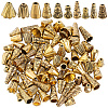 100Pcs 10 Styles Tibetan Style Alloy Beads Cone FIND-SP0001-68-1