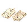 Brass Micro Pave Cubic Zirconia Pendants KK-C079-05G-2