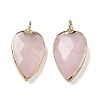 Natural Rose Quartz Pendants G-G012-13G-11-1