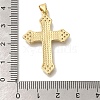 Brass Micro Pave Cubic Zirconia Pendants KK-R002-06G-3