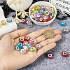 66Pcs 11 Colors Rondelle Resin European Beads RPDL-TA0001-03-6