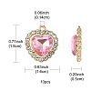 Alloy Rhinestone Charms ALRI-YW0001-01C-2