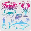 Plastic Reusable Drawing Painting Stencils Templates DIY-WH0172-496-1