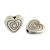 Tibetan Style Alloy Heart Beads X-TIBEB-1267-AS-LF-1