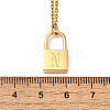 304 Stainless Steel Rolo Chain Pendant Necklaces NJEW-S444-01G-14-3