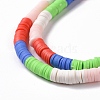 Handmade Polymer Clay Bead Strands CLAY-C003-02F-4