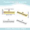 100Pcs 2 Colors Tibetan Style Links FIND-GO0003-40-2