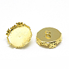 Iron Bead Cap Pendant Bails MAK-Q011-22G-15mm-1