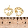 Brass Micro Pave Cubic Zirconia Pendants KK-P339-06G-3