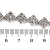 Tibetan Style Rhombus Alloy Bead Strands X-TIBEB-O007-05-NR-3