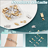 32 Sets 8 Styles Ion Plating(IP) 304 Stainless Steel Box Clasp FIND-PH0020-89-4