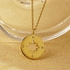 Fashionable Stainless Steel Compass Pendant Necklaces for Women's Daily Wear YQ3893-2-1