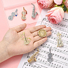 7Pcs 7 Styles Musical Instruments Alloy Rhinestone Lapel Pin Backs for Backpack Clothes JEWB-CJ0001-91-4