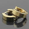 Brass Huggie Hoop Earrings EJEW-EE0002-252C-4