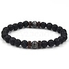 Sparkling Stone Volcano Stone Black Iron Stone Bracelet Couple Bracelet Personalized Bracelet YS6275-2-1