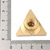 Golden Plated Triangle Shaped Wax Seal Brass Stamp Head STAM-K001-04G-03-4