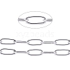304 Stainless Steel Paperclip Chains CHS-F010-01B-P-01-1