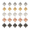 Beadthoven 100Pcs 5 Color Stainless Steel Pendants STAS-BT0001-14-14