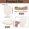 20Pcs Finished Wood Sheild Big Pendants FIND-SP0005-18-2