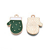 Christmas Style Alloy Enamel Pendants ENAM-Q442-62-3