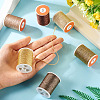 6Rolls 6 Colors Polyester Metallic Thread OCOR-TA0002-82B-6