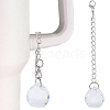 2Pcs Round Resin Pendant Decoration HJEW-SC0001-69-1