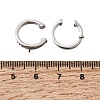 Brass Micro Pave Cubic Zirconia Ear Cuff Findings KK-K426-09P-2
