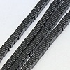 Electroplate Non-magnetic Synthetic Hematite Heishi Beads Strands X-G-J171A-3x3mm-03-1