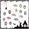 ARRICRAFT 75Pcs 15 Style Alloy Enamel Pendants ENAM-AR0001-51-5