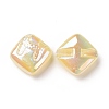 Rainbow Iridescent Plating Acrylic Beads LS-OACR-A010-06C-1