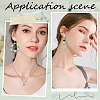 36Pcs 6 Styles Brass Clip-on Earring Converters Findings KK-SC0004-73-5