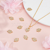 10Pcs Brass Micro Pave Cubic Zirconia Charms KK-HY0004-34-2