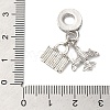 Rack Plating Alloy Crystal Rhinestone European Dangle Charms PALLOY-S189-28P-3