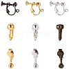 Iron/Brass Clip-on Earring Findings KK-PH0036-24-1