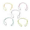 10Pcs 10 Colors Adjustable Waxed Polyester Cord Bracelet Making AJEW-JB01314-2