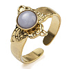 Synthetic Blue Lace Agate Finger Rings RJEW-U027-05G-05-1