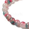 Natural Dyed White Jade Beads Strands G-M402-C04-24-4