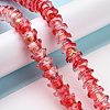 Transparent Glass Beads Strands LAMP-H061-01D-07-3